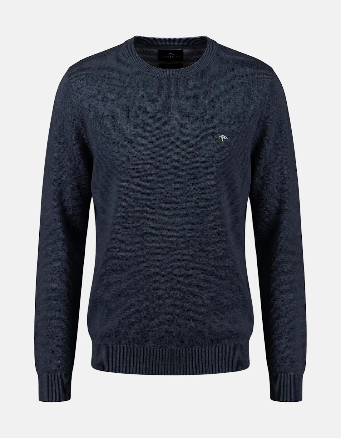 Fine Knit Air Cotton Crewneck Sweater Navy, 5 of 4