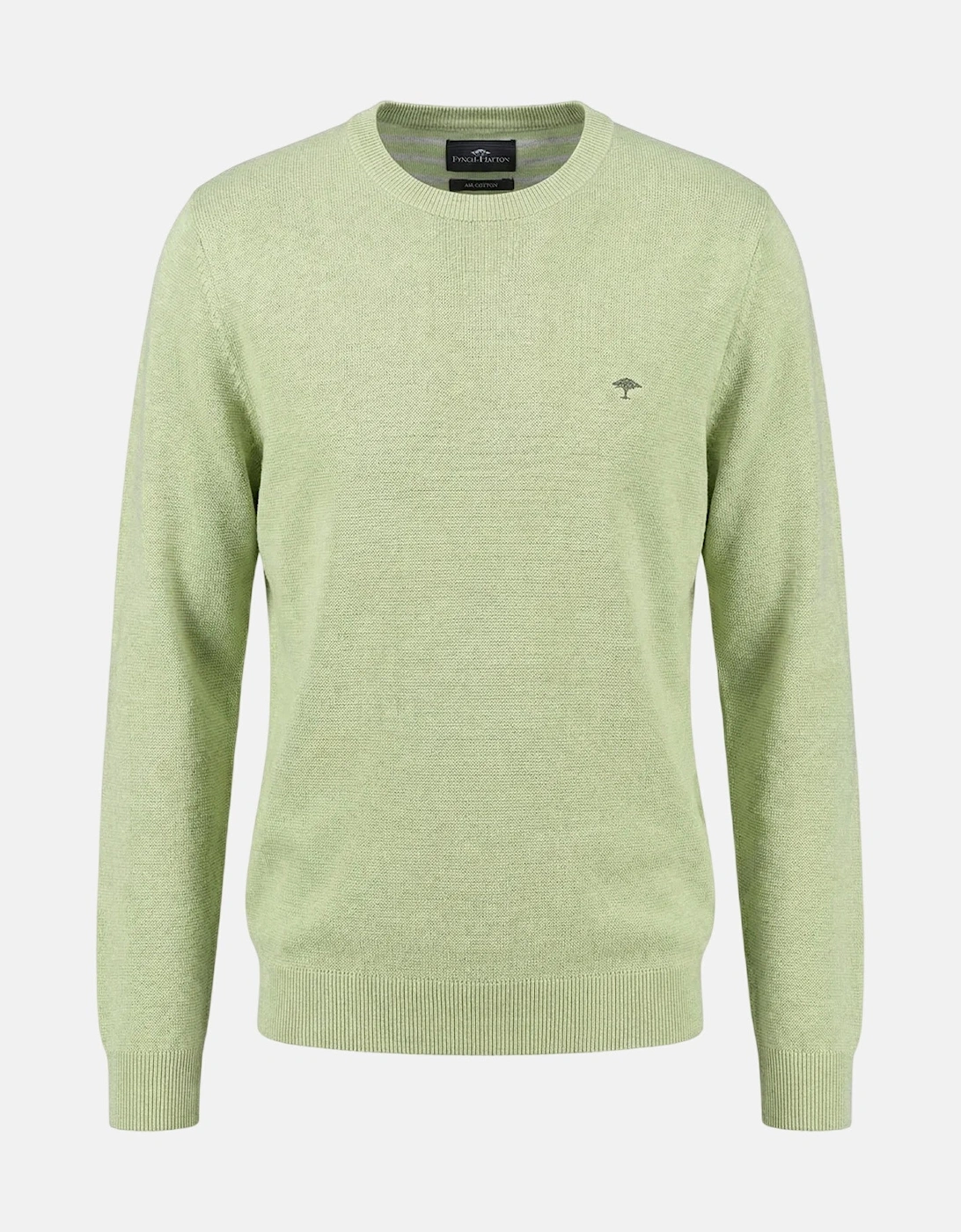 Fine Knit Air Cotton Crewneck Sweater Pear, 3 of 2