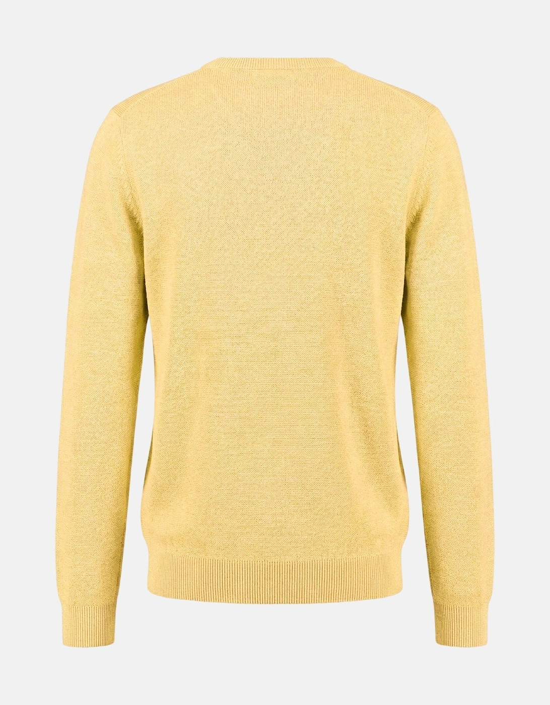 Fine Knit Air Cotton Crewneck Sweater Pale Yellow