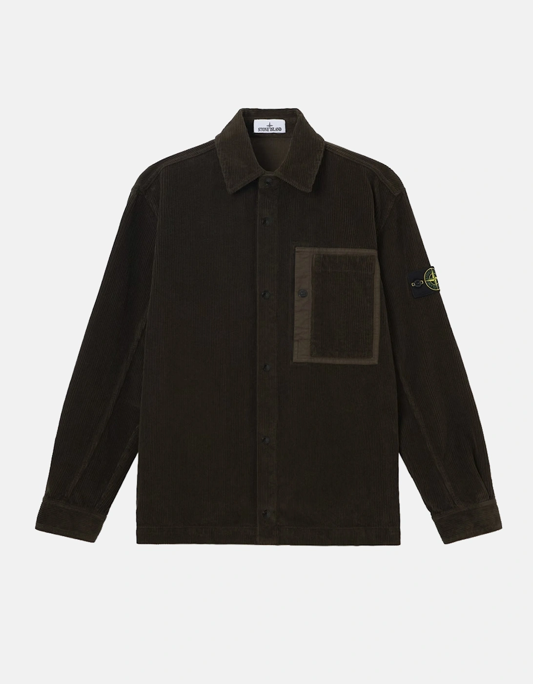 Corduroy 1200016 Overshirt Coal Grey