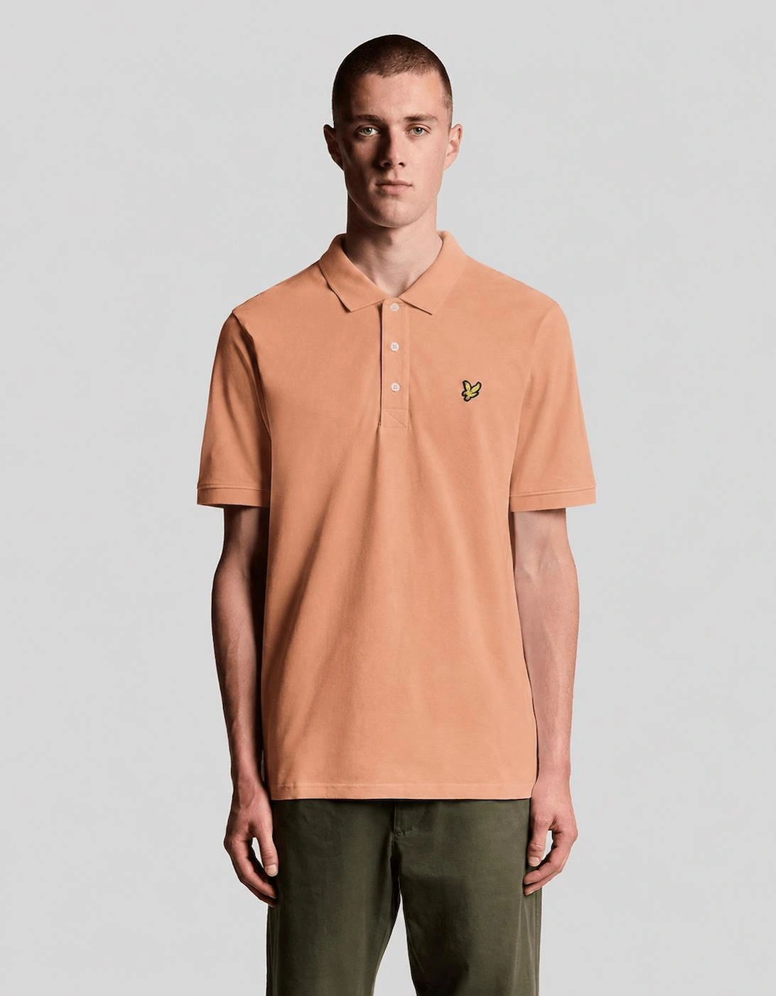 Lyle And Scott Men's Orange Cotton Polo Shirt - Size: 42