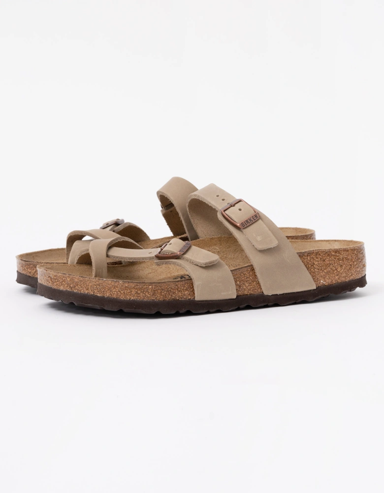 Birkenstock Mayari Oiled Nubuck Womens Sandals - Tobacco Brown