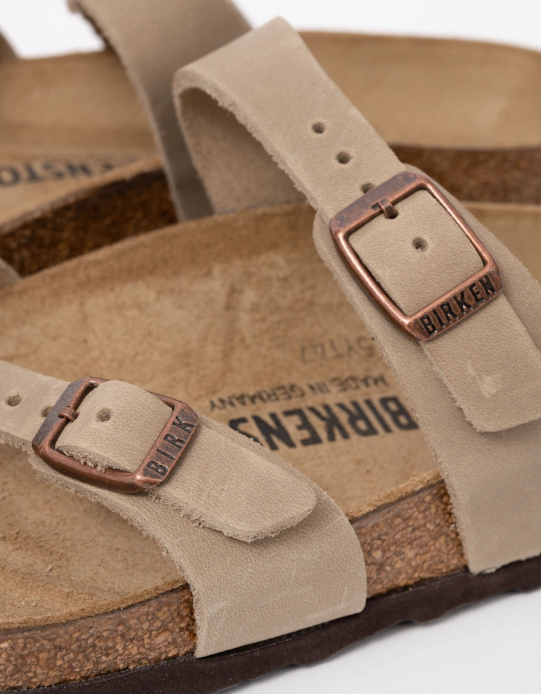 Birkenstock Mayari Oiled Nubuck Womens Sandals - Tobacco Brown