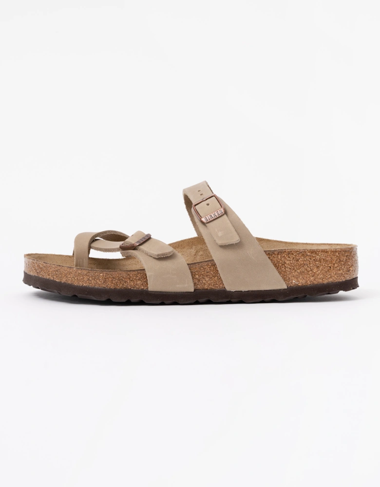 Birkenstock Mayari Oiled Nubuck Womens Sandals - Tobacco Brown