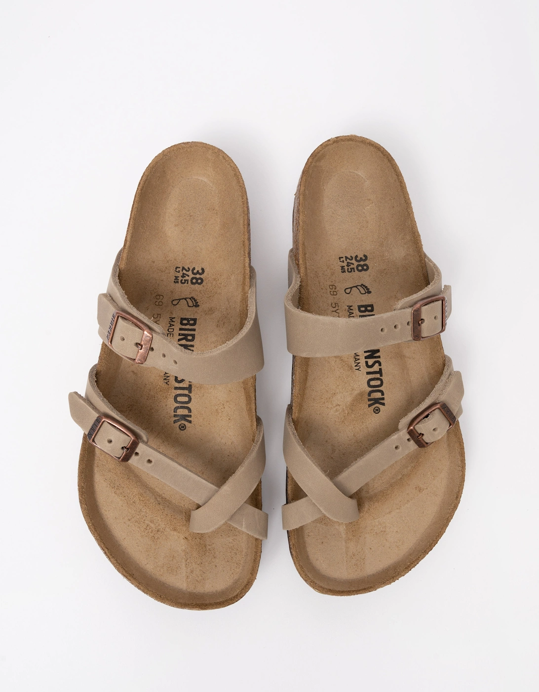 Birkenstock Mayari Oiled Nubuck Womens Sandals - Tobacco Brown