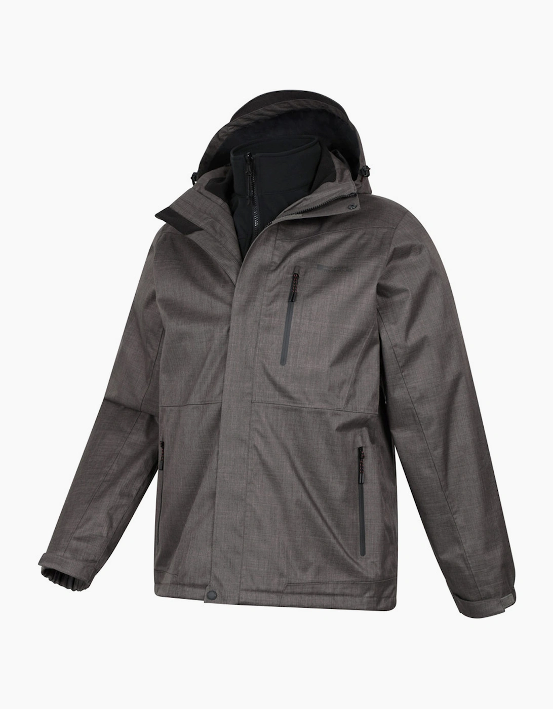 Mountain Warehouse Mens Bracken Extreme 3 in 1 Waterproof Jacket