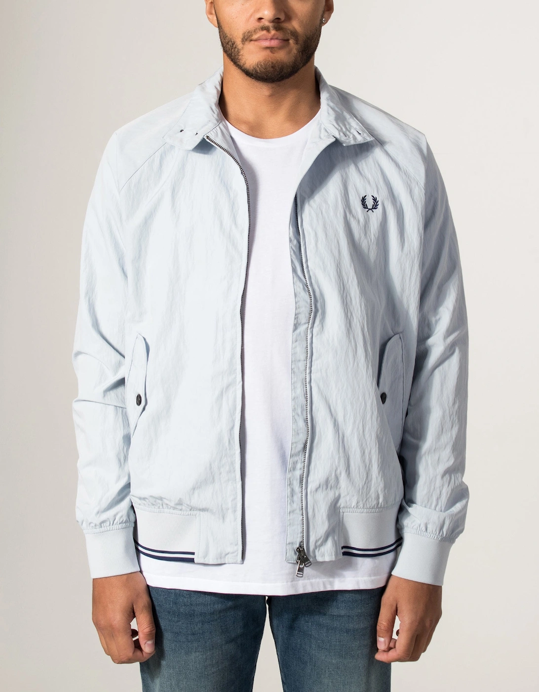 Regular Fit Crinkle Harrington Jacket
