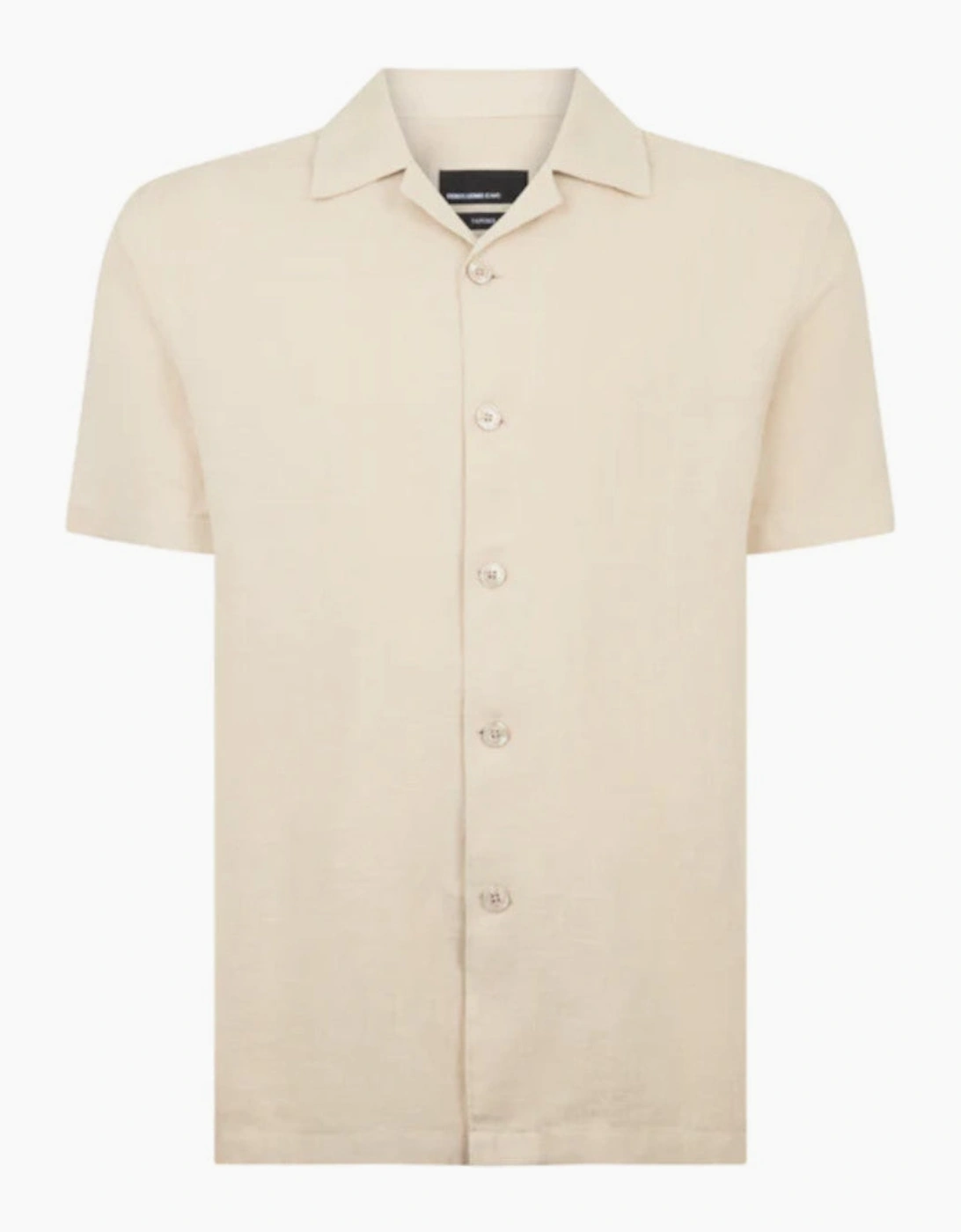 Remus Uomo SS Linen Shirt 91 Stone, 6 of 5