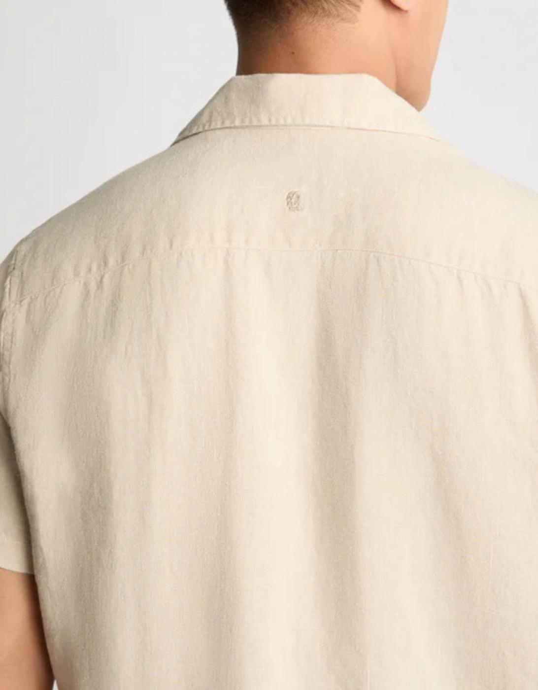 Remus Uomo SS Linen Shirt 91 Stone