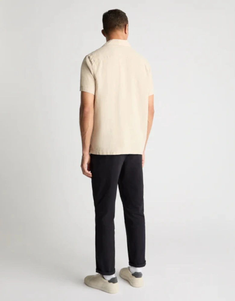 Remus Uomo SS Linen Shirt 91 Stone