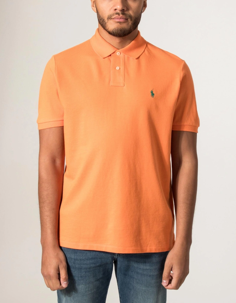 Custom Slim Fit Mesh Polo Shirt