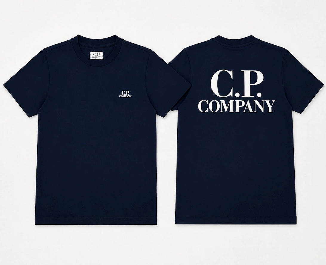 C.P. COMPANY BOYS NAVY T SHIRT C8M00L