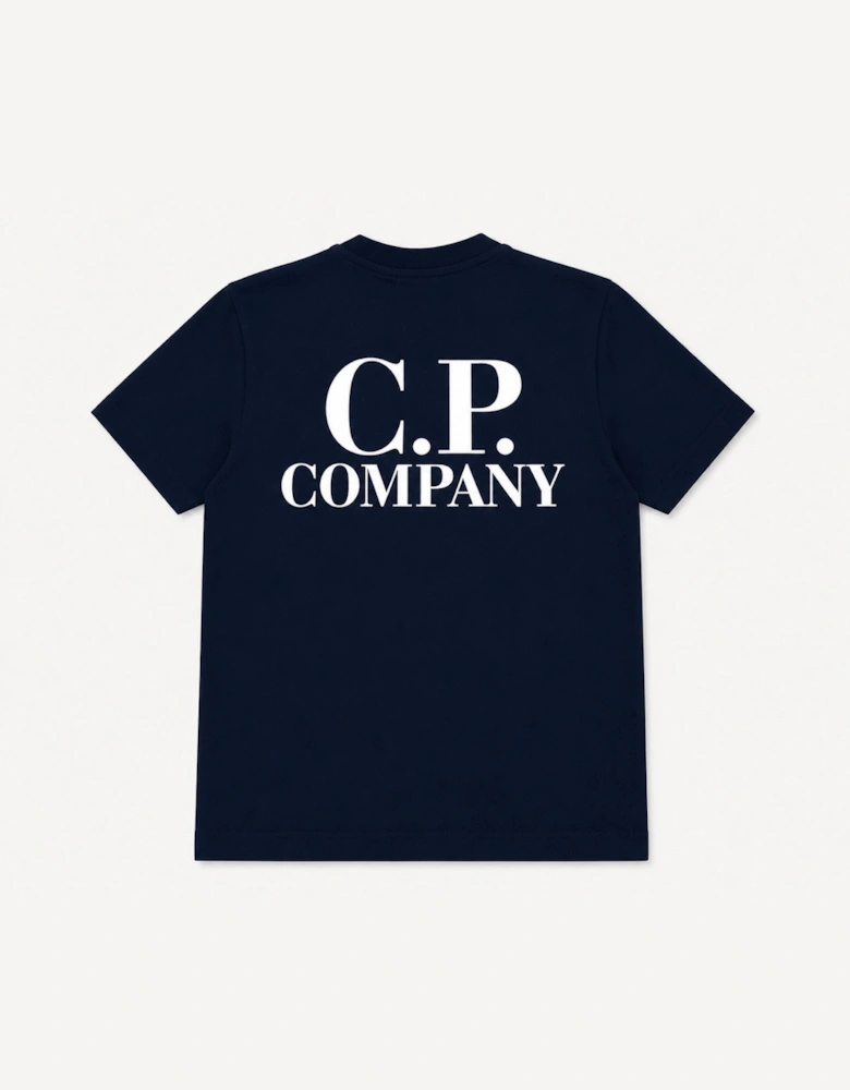 C.P. COMPANY BOYS NAVY T SHIRT C8M00L