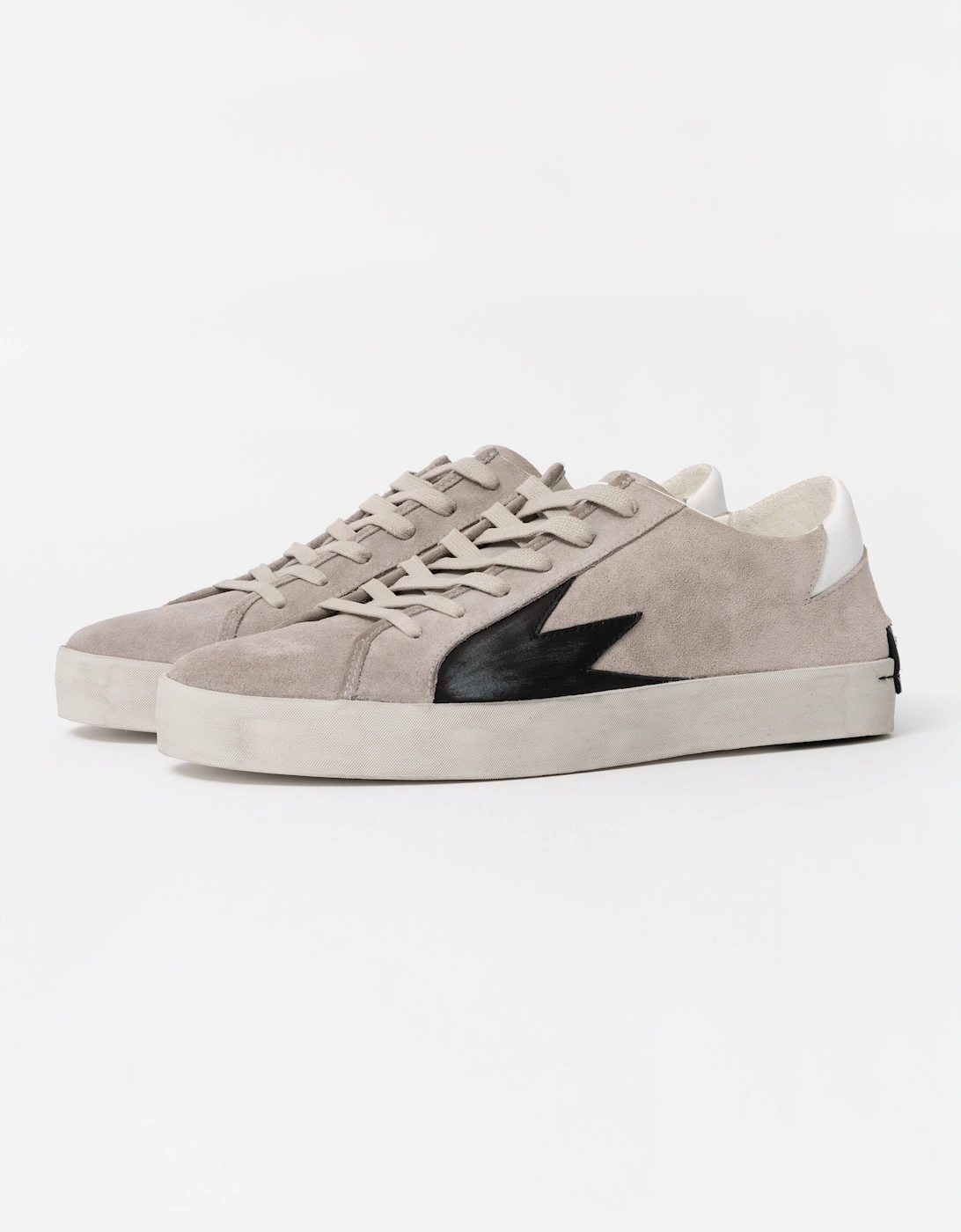 Crime London Storm Explosion Mens Trainer - Suede Grey, 6 of 5