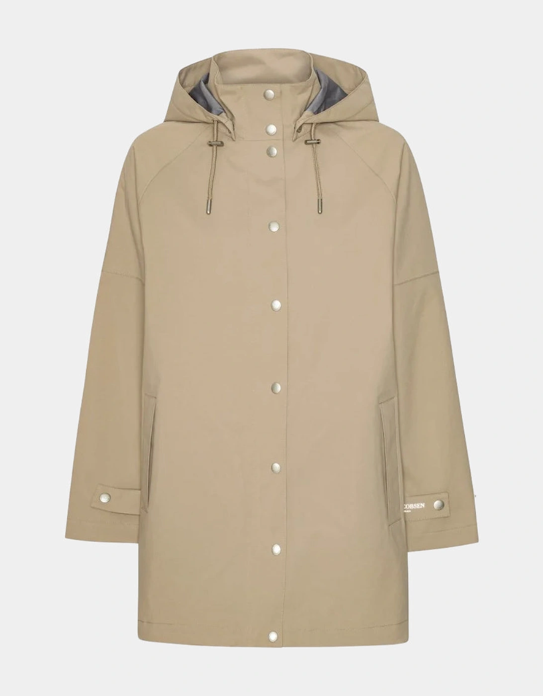 Ilse Jacobsen Gentle Rain Womens Raglan Raincoat - Greige 105, 2 of 1