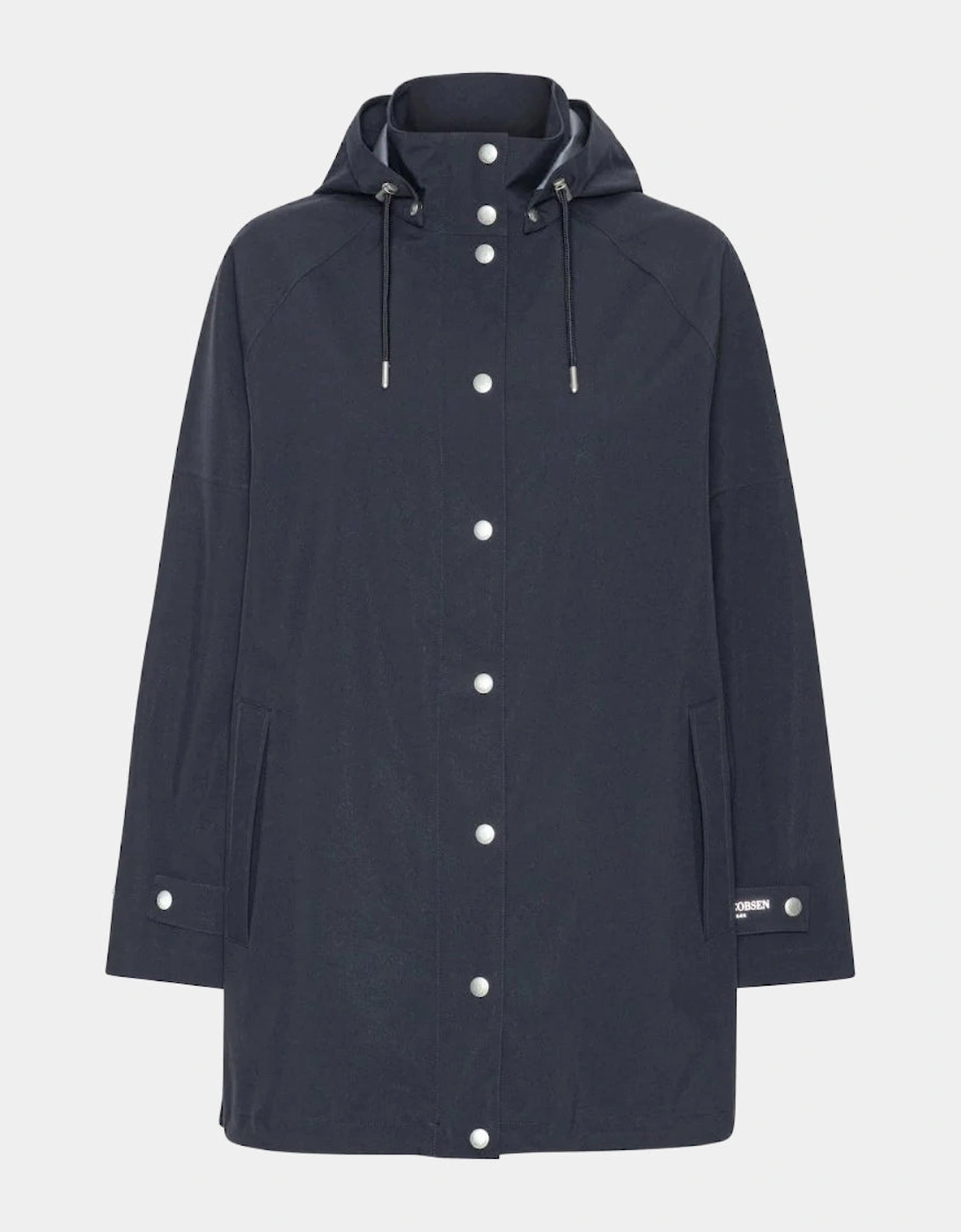 Ilse Jacobsen Gentle Rain Womens Raglan Raincoat - Dark Indigo 660, 2 of 1
