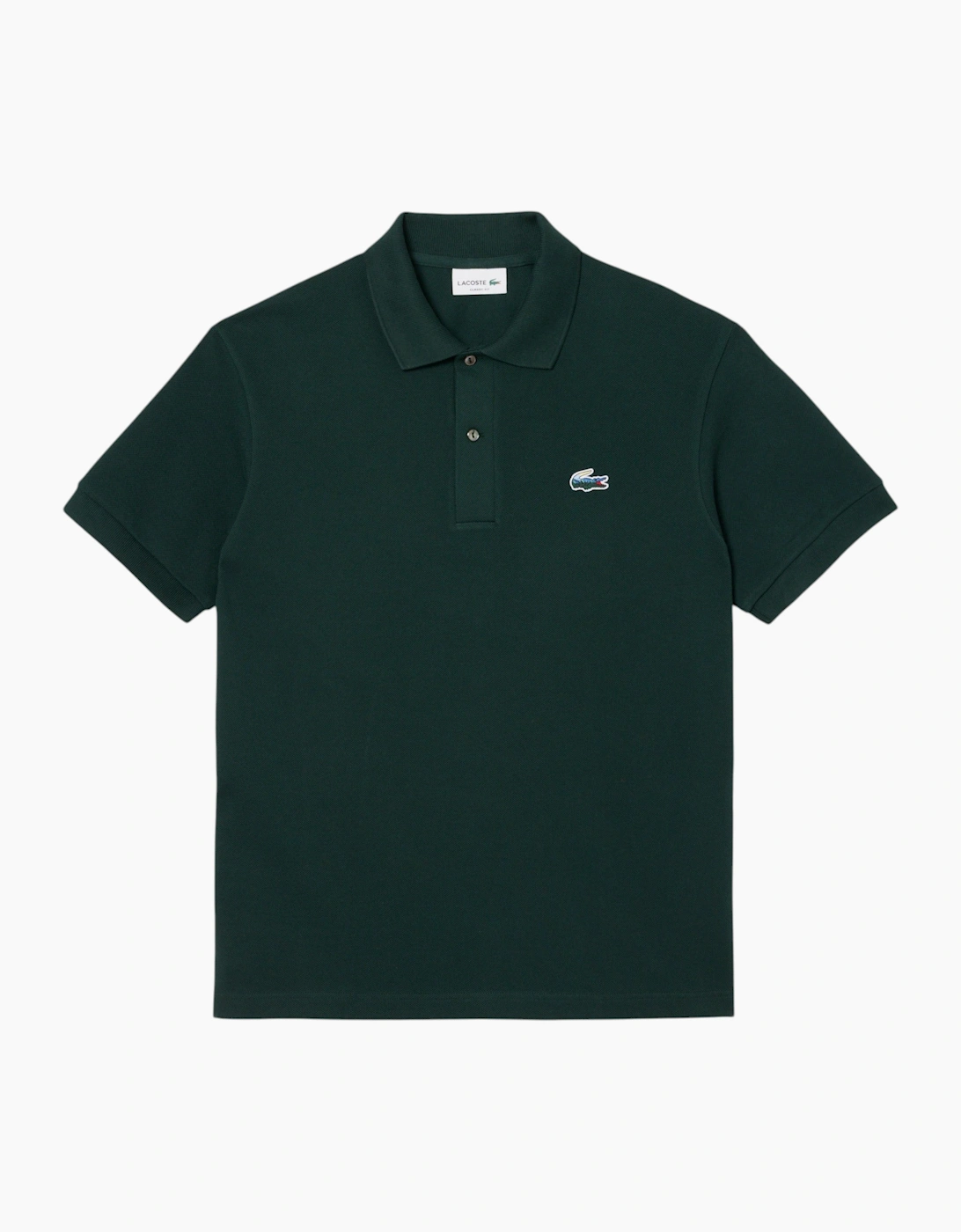 Lacoste Mens Polo Shirt Classic Fit Landscape Crocodile Pique Golf Polo Shirt