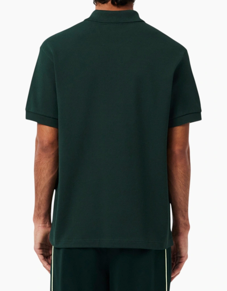 Lacoste Mens Polo Shirt Classic Fit Landscape Crocodile Pique Golf Polo Shirt