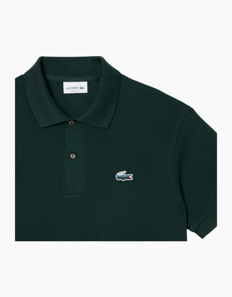 Lacoste Mens Polo Shirt Classic Fit Landscape Crocodile Pique Golf Polo Shirt