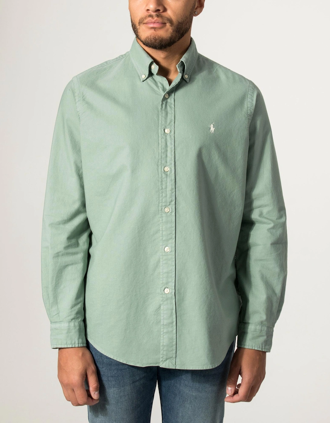 Custom Fit Garment-Dyed Oxford Shirt