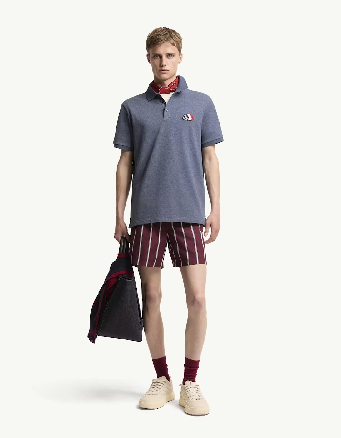 Triple Logo Polo Blue