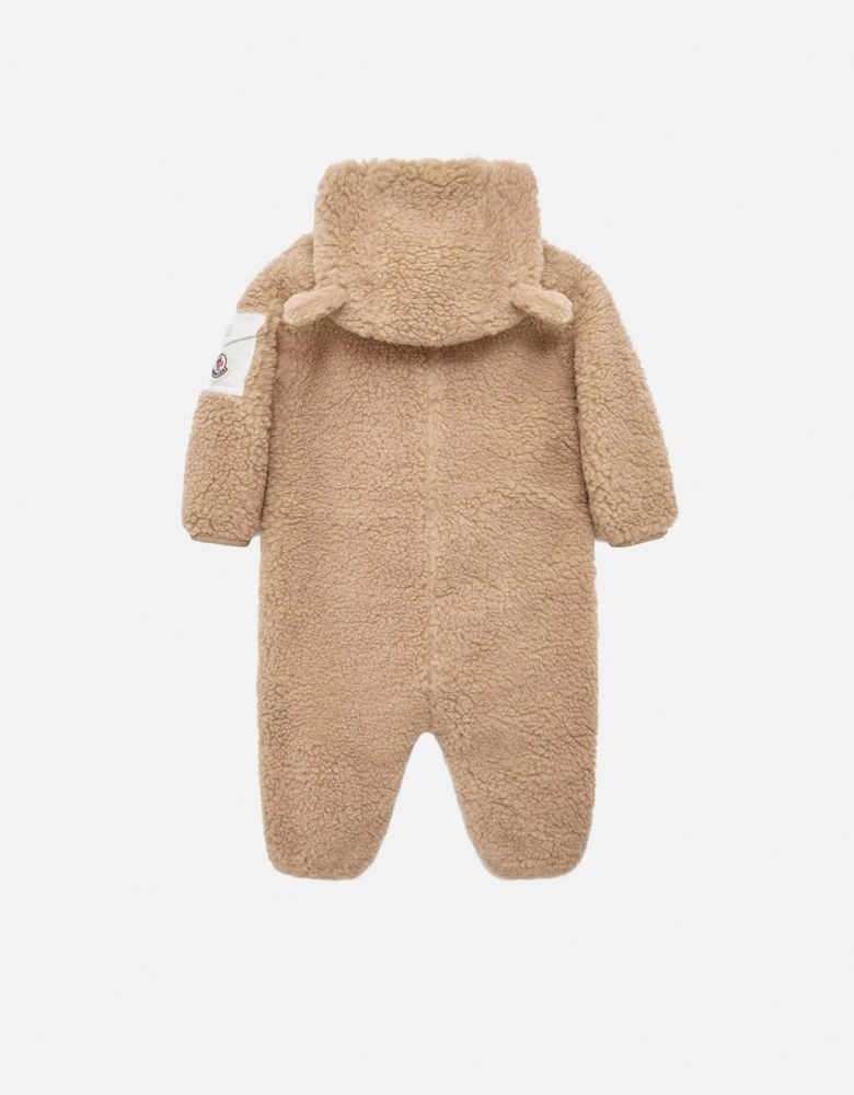 Baby Teddy Romper Beige