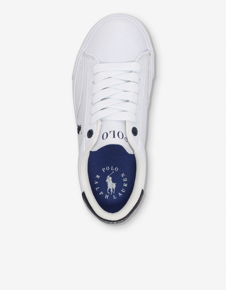 Ralph Lauren Kids Theron V Trainers in White