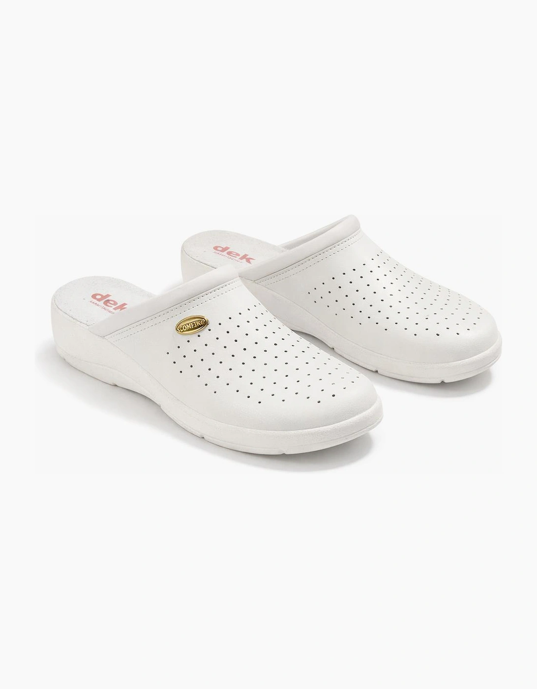DEK L706G Ladies Clogs White