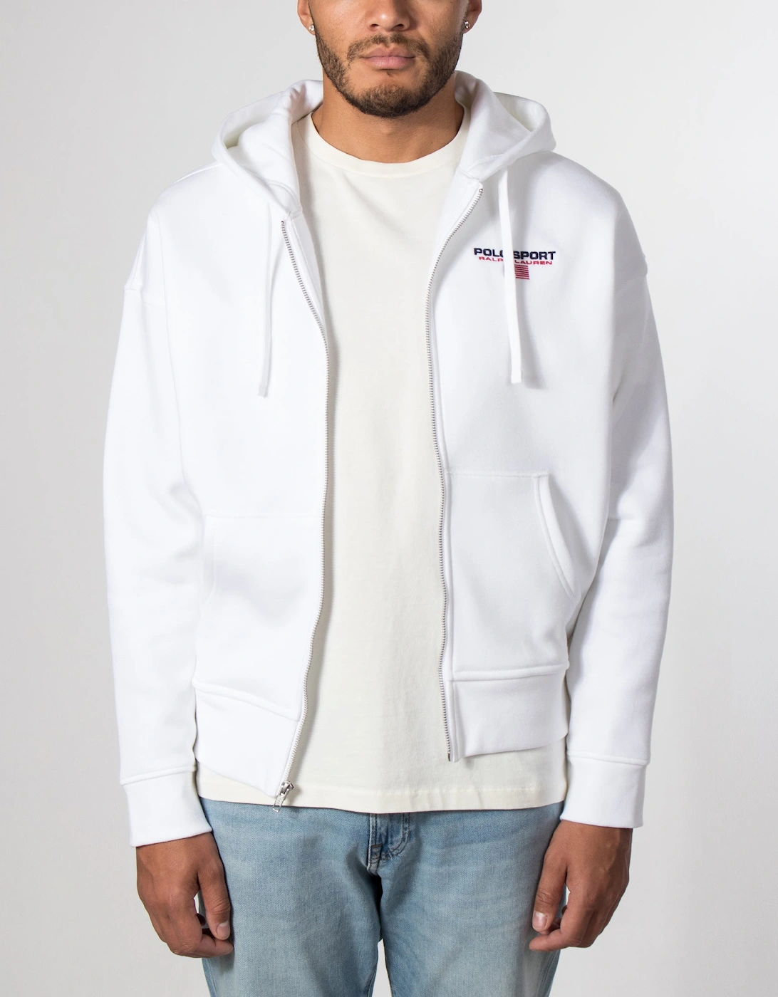 Relaxed Fit Polo Sport Flag Logo Hoodie