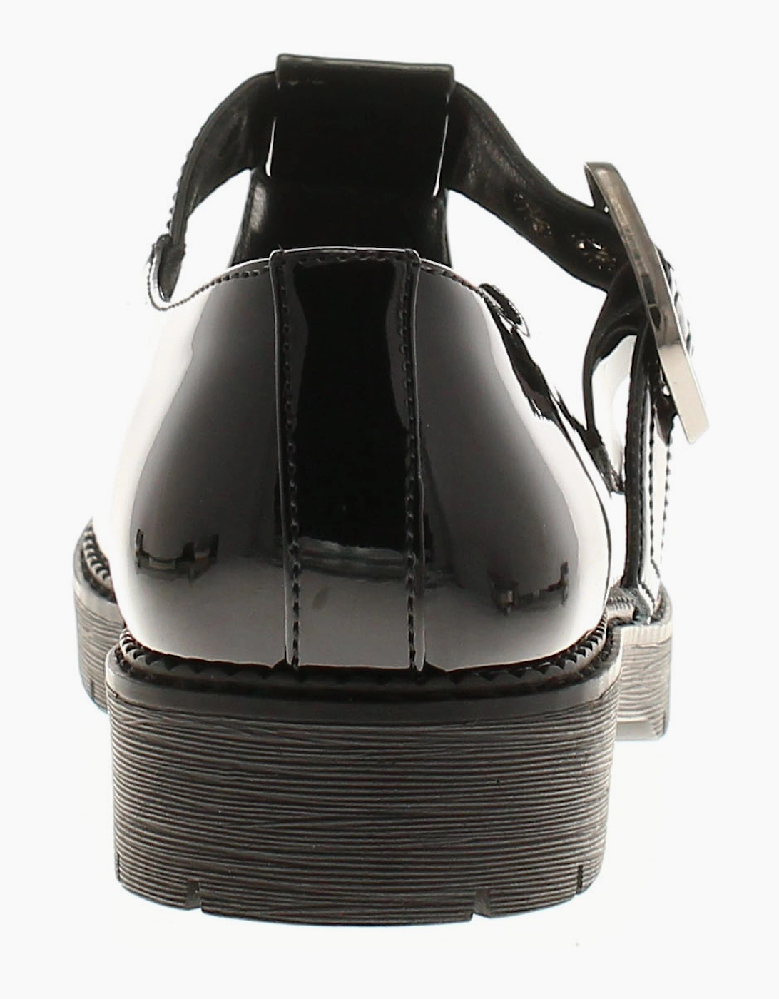 Apache Womens School Shoes Tremble Buckle black patent UK Size