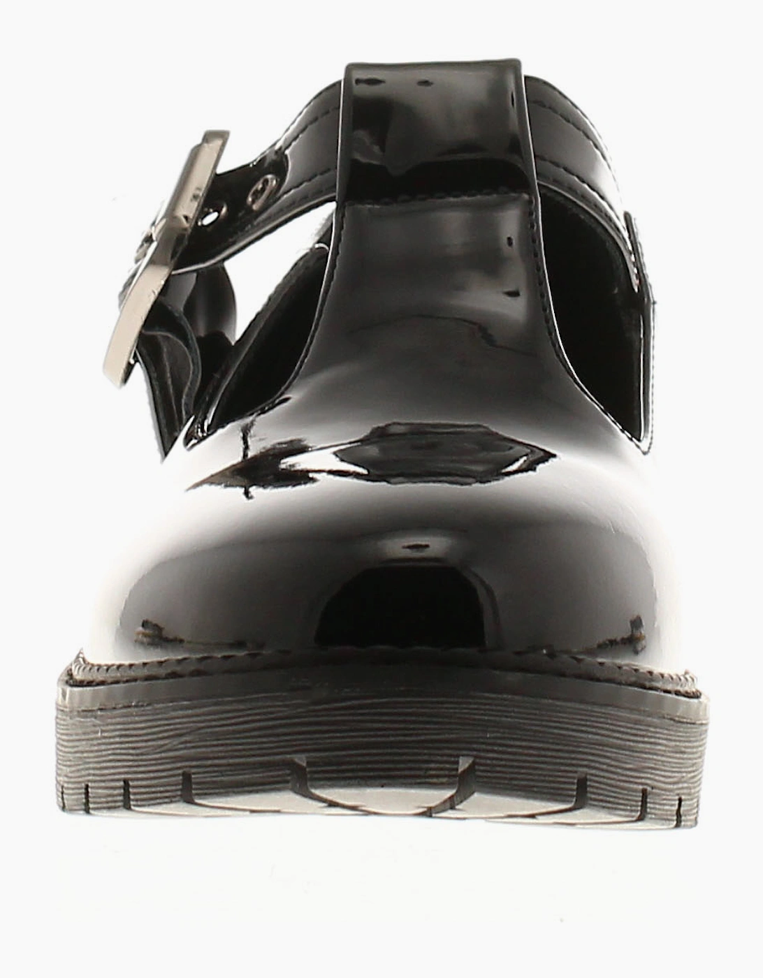 Apache Womens School Shoes Tremble Buckle black patent UK Size