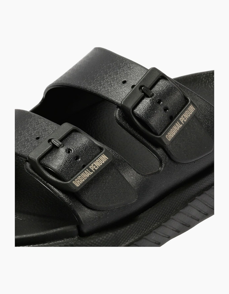 Penguin Playa Men's Black Sandals