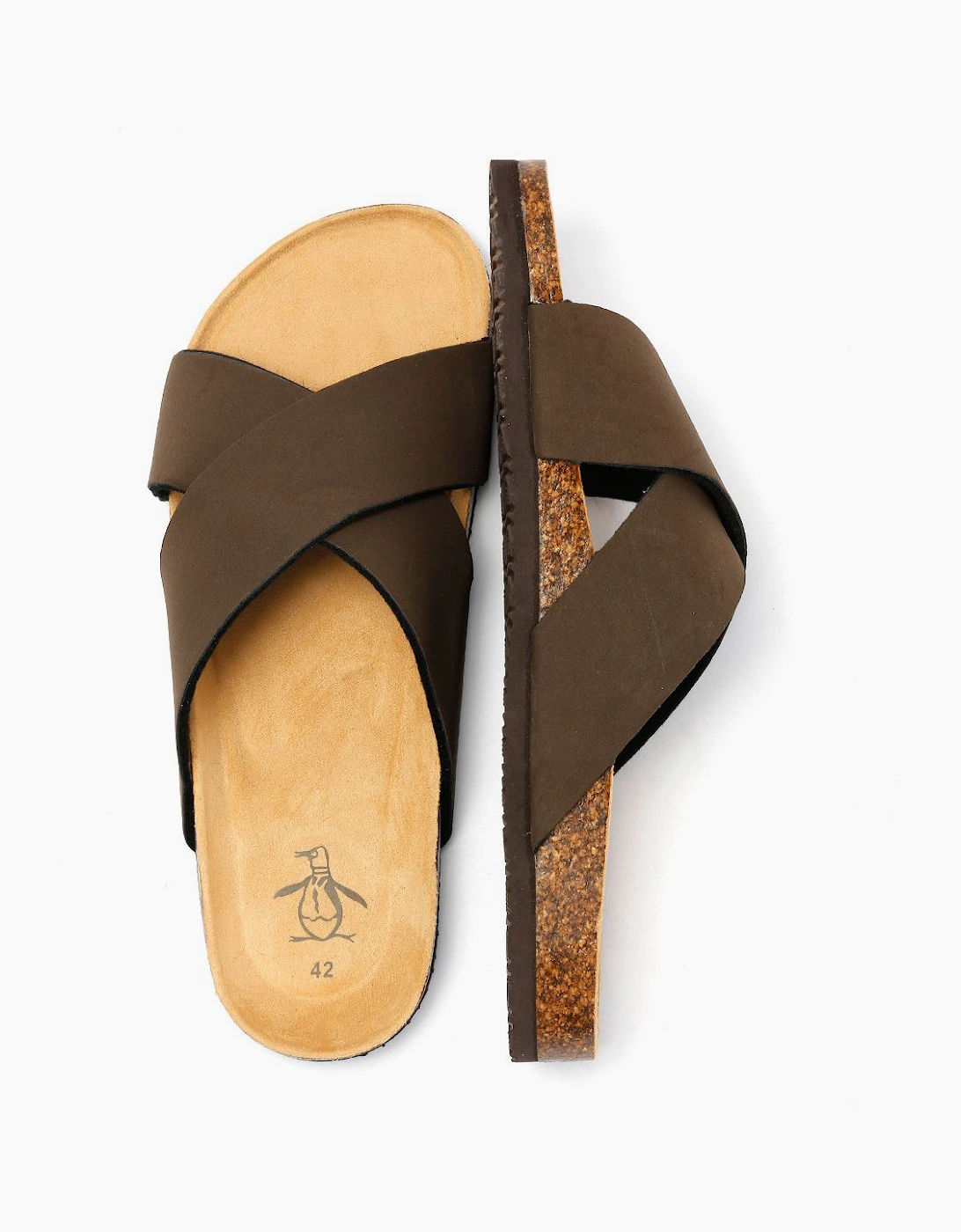 Penguin Pack Men's Brown Sandals