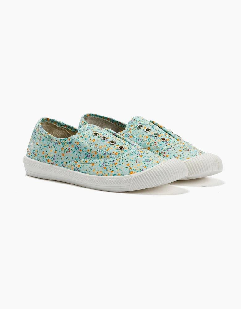 Penguin Anita Canvas Women's Sage Floral Pumps