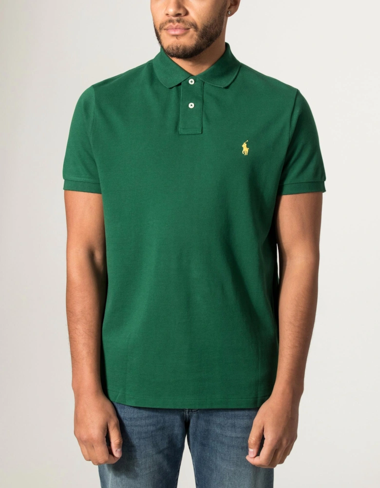 Custom Slim Fit Mesh Polo Shirt