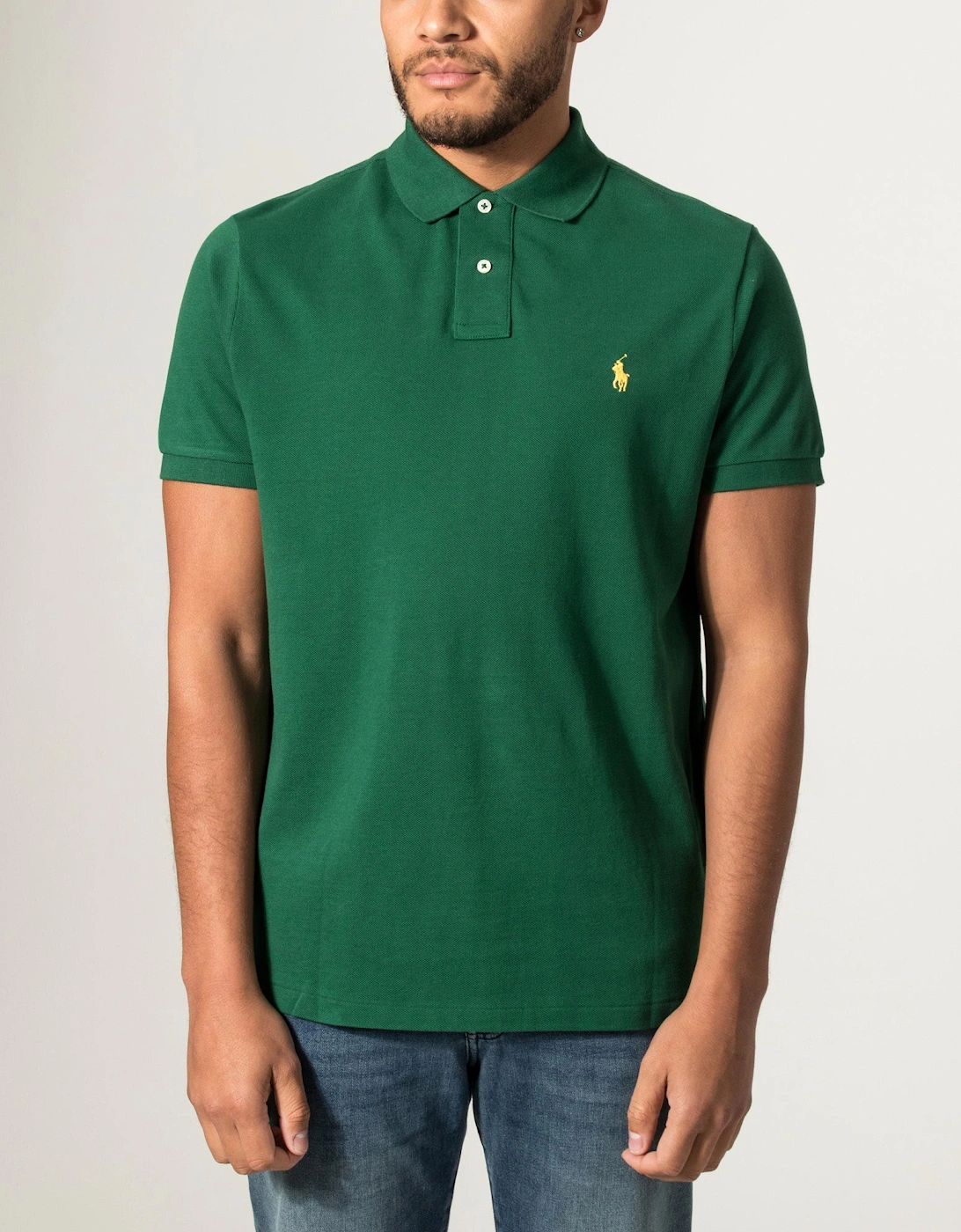 Custom Slim Fit Mesh Polo Shirt