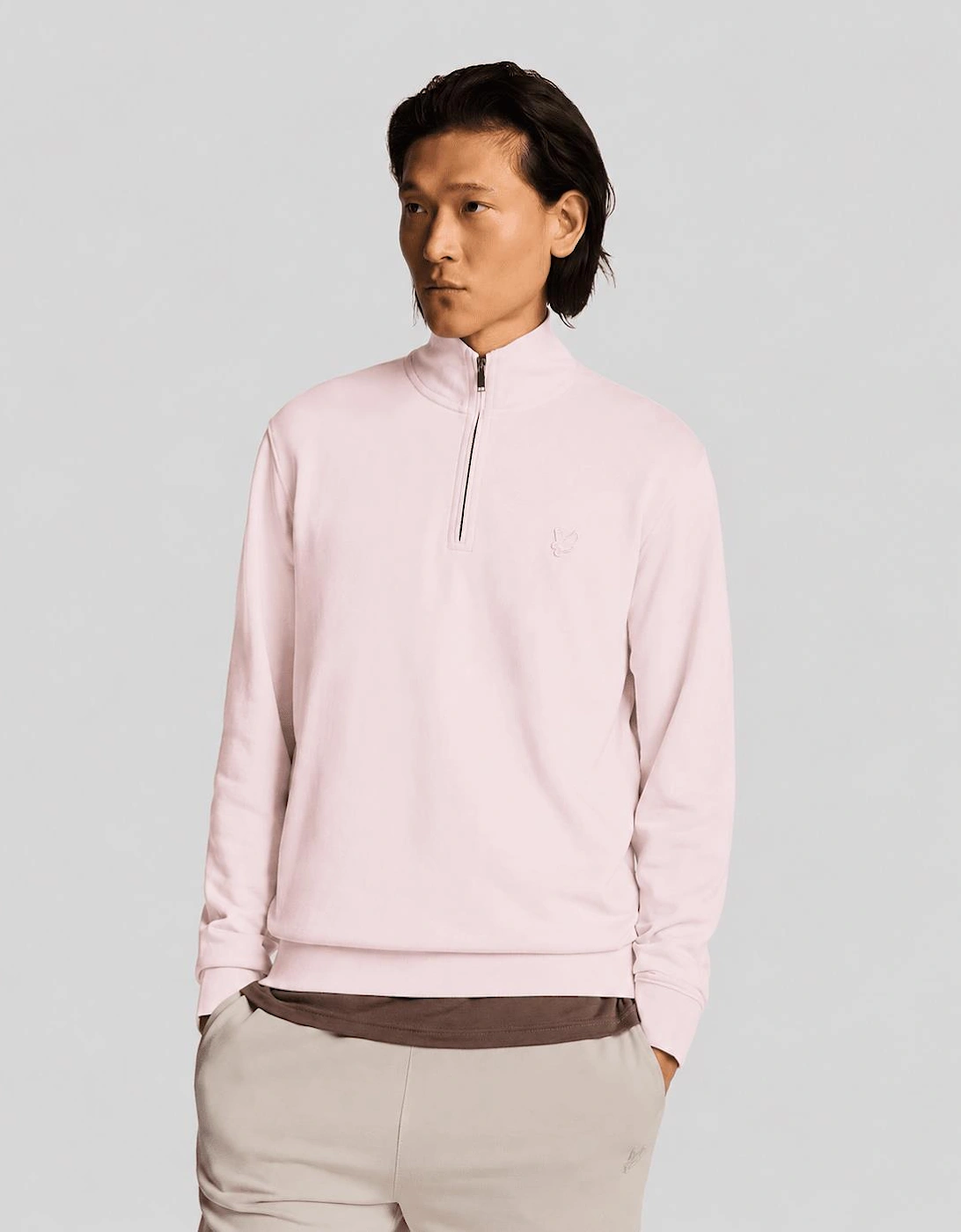 Superfine Cotton 1/4 Zip Sweatshirt, 3 of 2