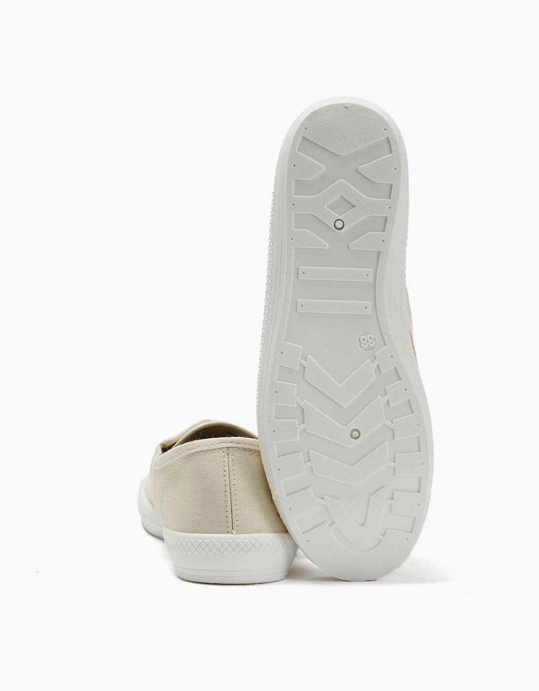 Penguin Anita Canvas Women's Off White Pumps
