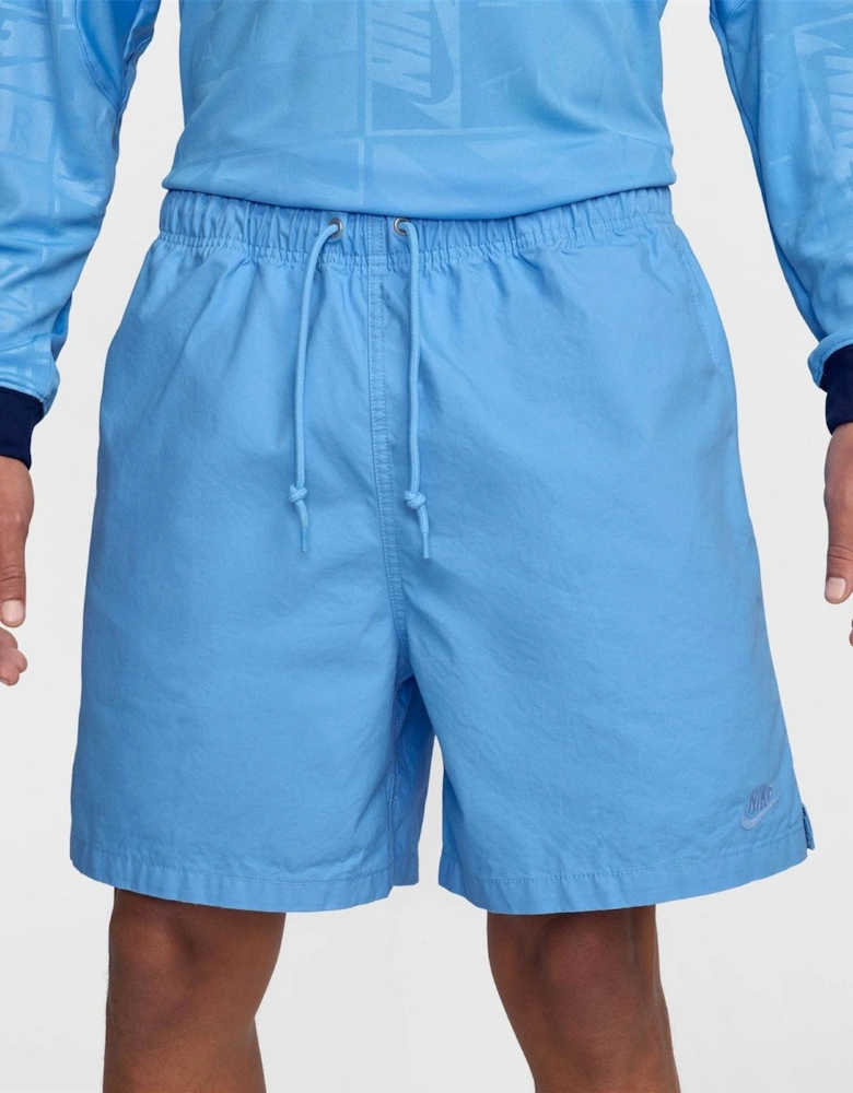 Flow Solid Athletic Shorts with Elasticated Waistband