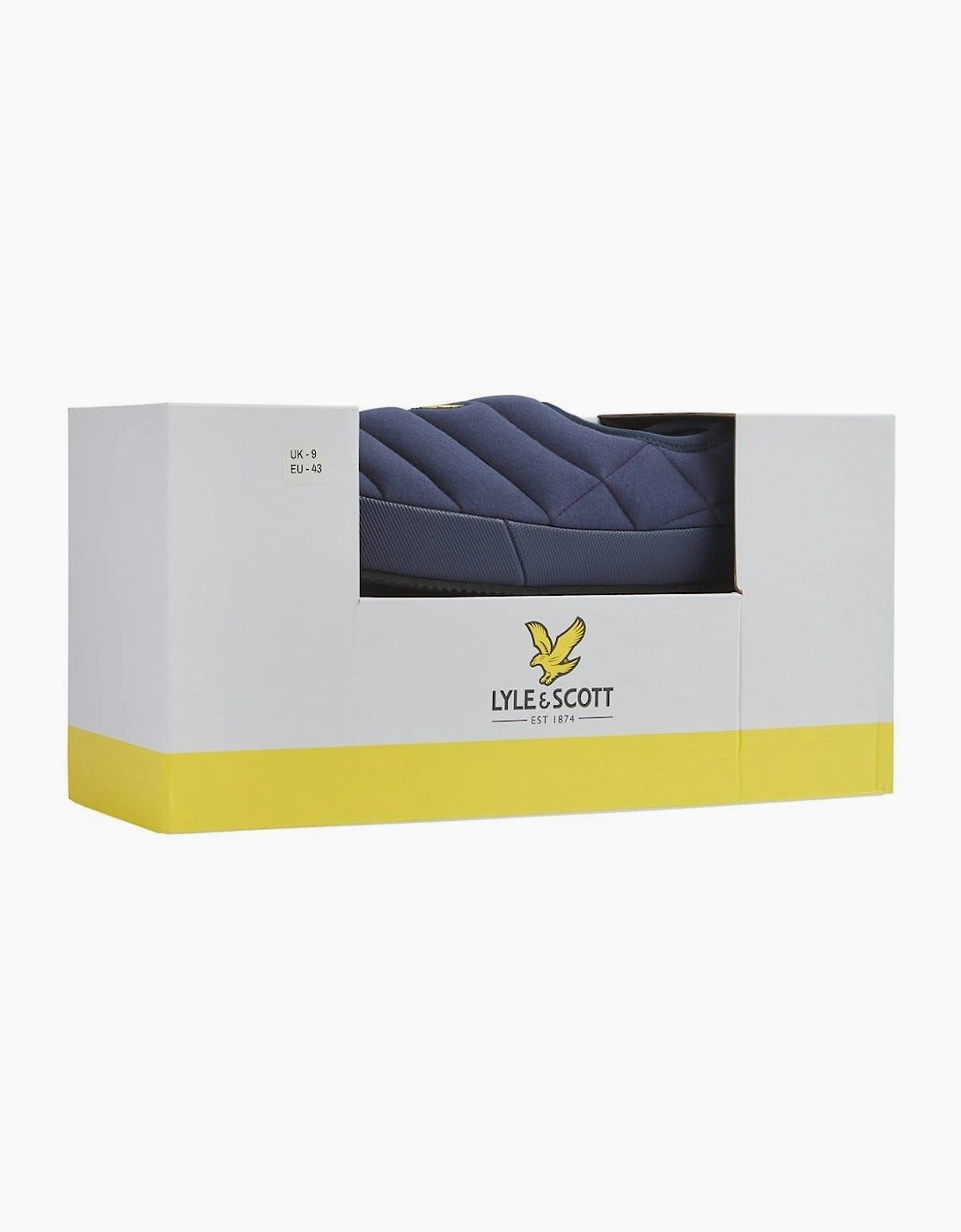 Lyle & Scott Lyle And Scott Men's Padded Textured Moccasin Slippers - Peacot