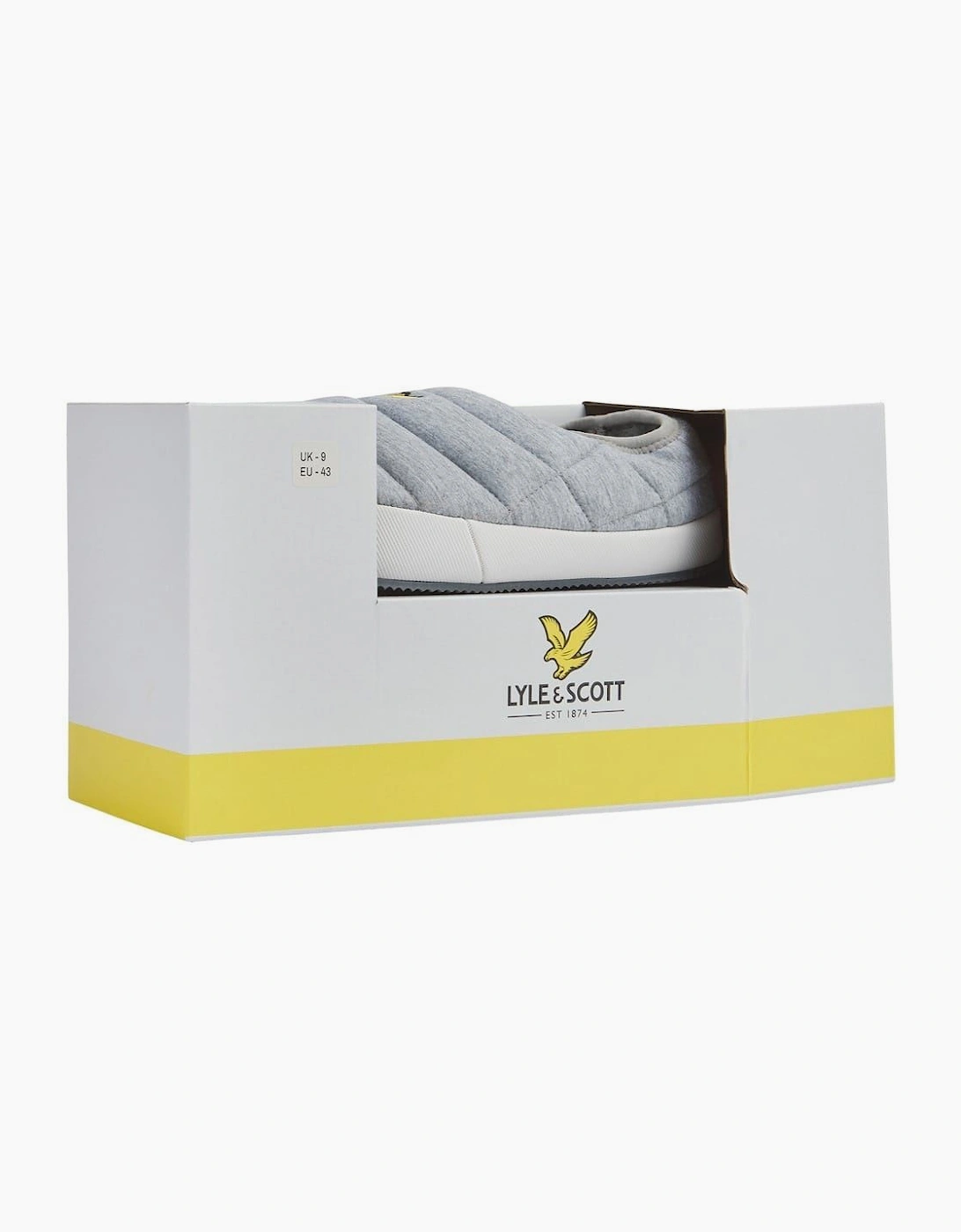 Lyle & Scott Lyle And Scott Men's Padded Textured Moccasin Slippers - Grey