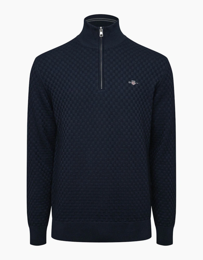 Zip Neck High Collar Long Sleeve Sweatshirt