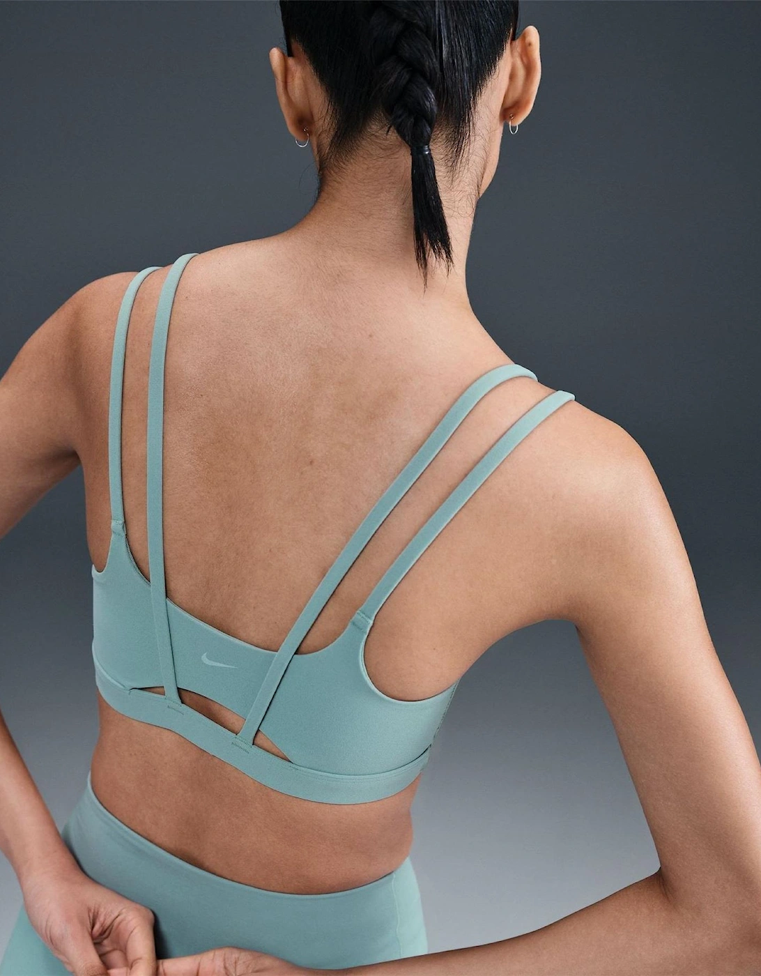 Alate Spaghetti Strap Cropped Bra