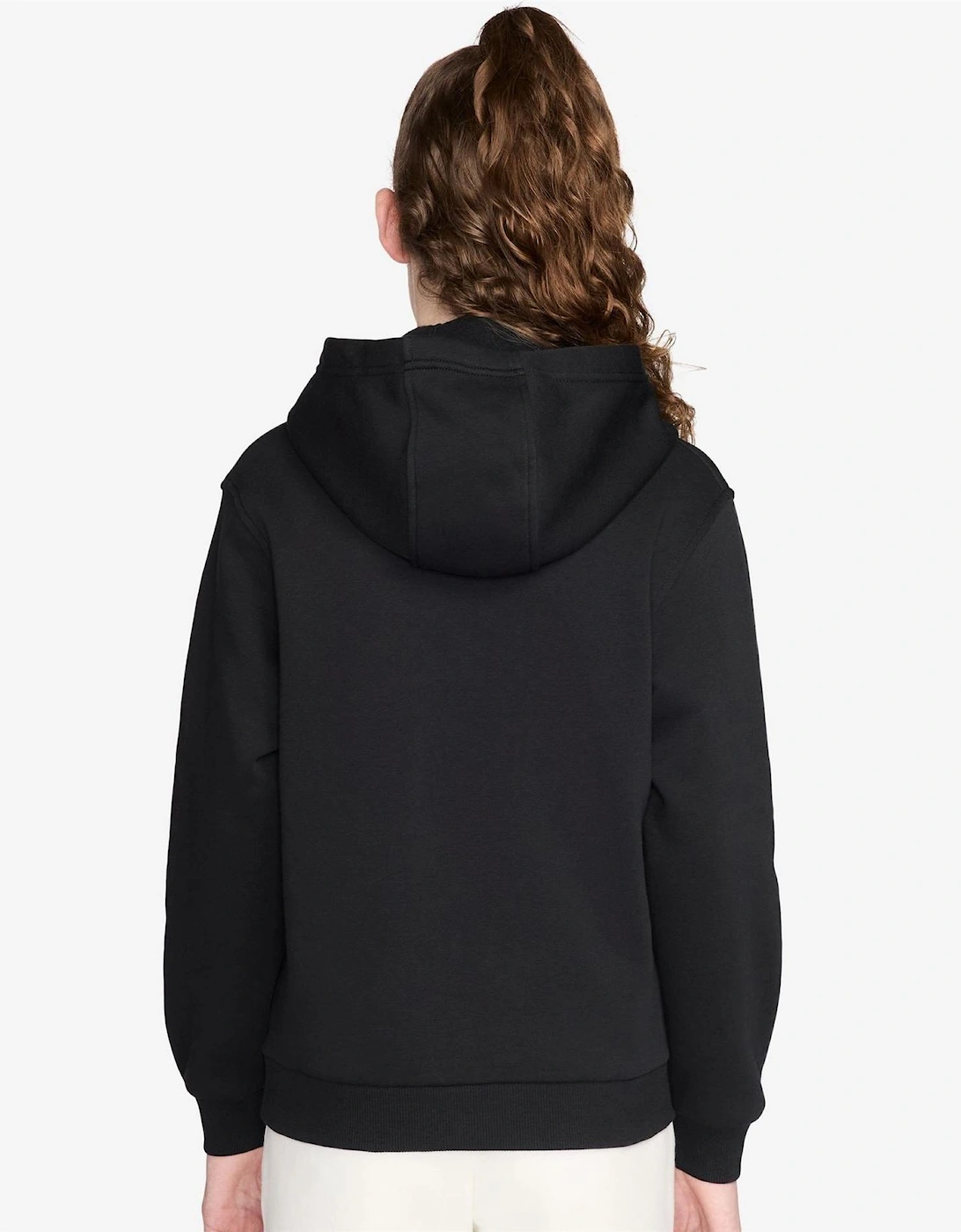 Wordmark Hooded Neck Long Sleeve Kangaroo Pocket Sweatshirt