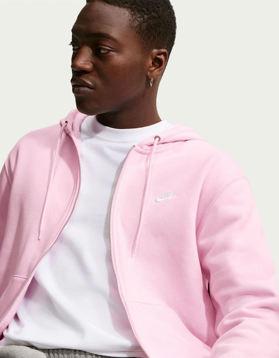 Mens Sportswear Club Fleece Full Zip Hoodie