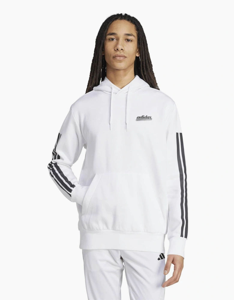 Script Wordmark Hooded Long Sleeve Sweatshirt