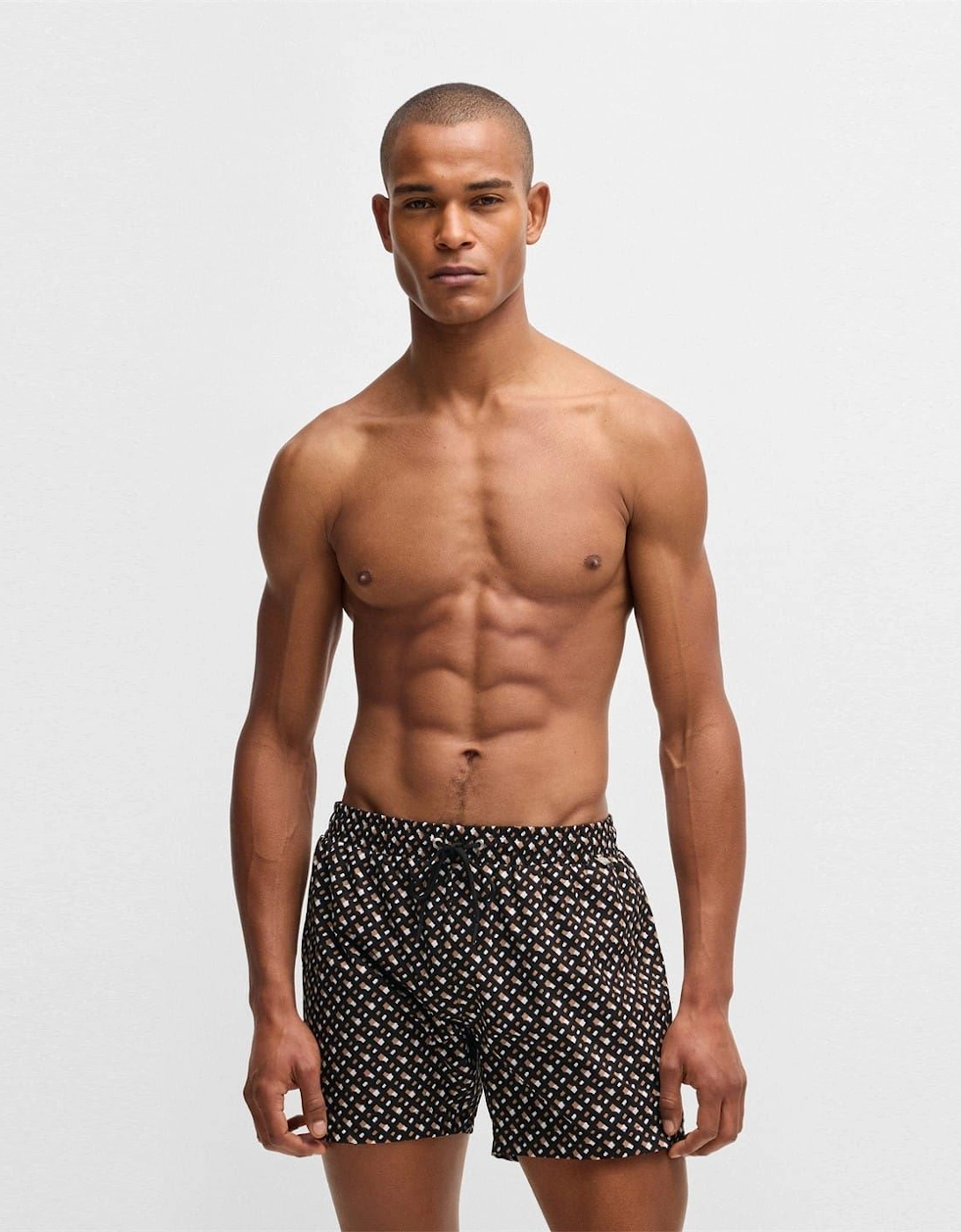 Geometric Patterned Swim Short