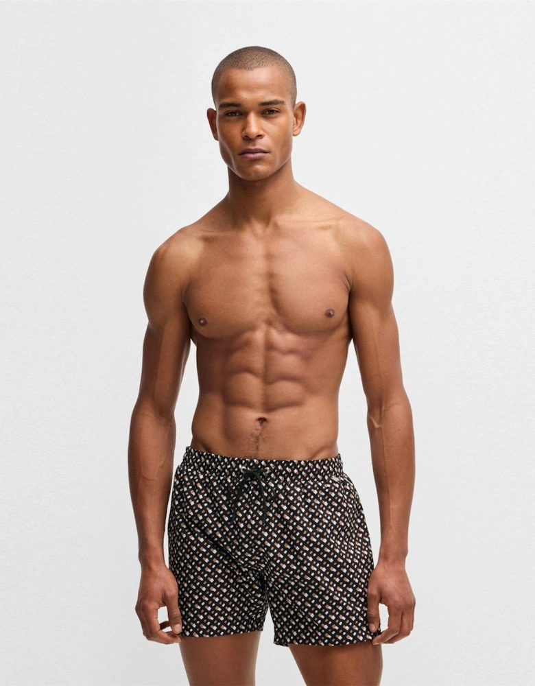 Geometric Patterned Swim Short