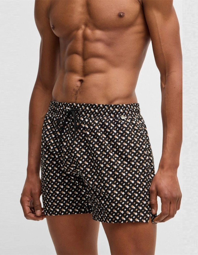 Geometric Patterned Swim Short