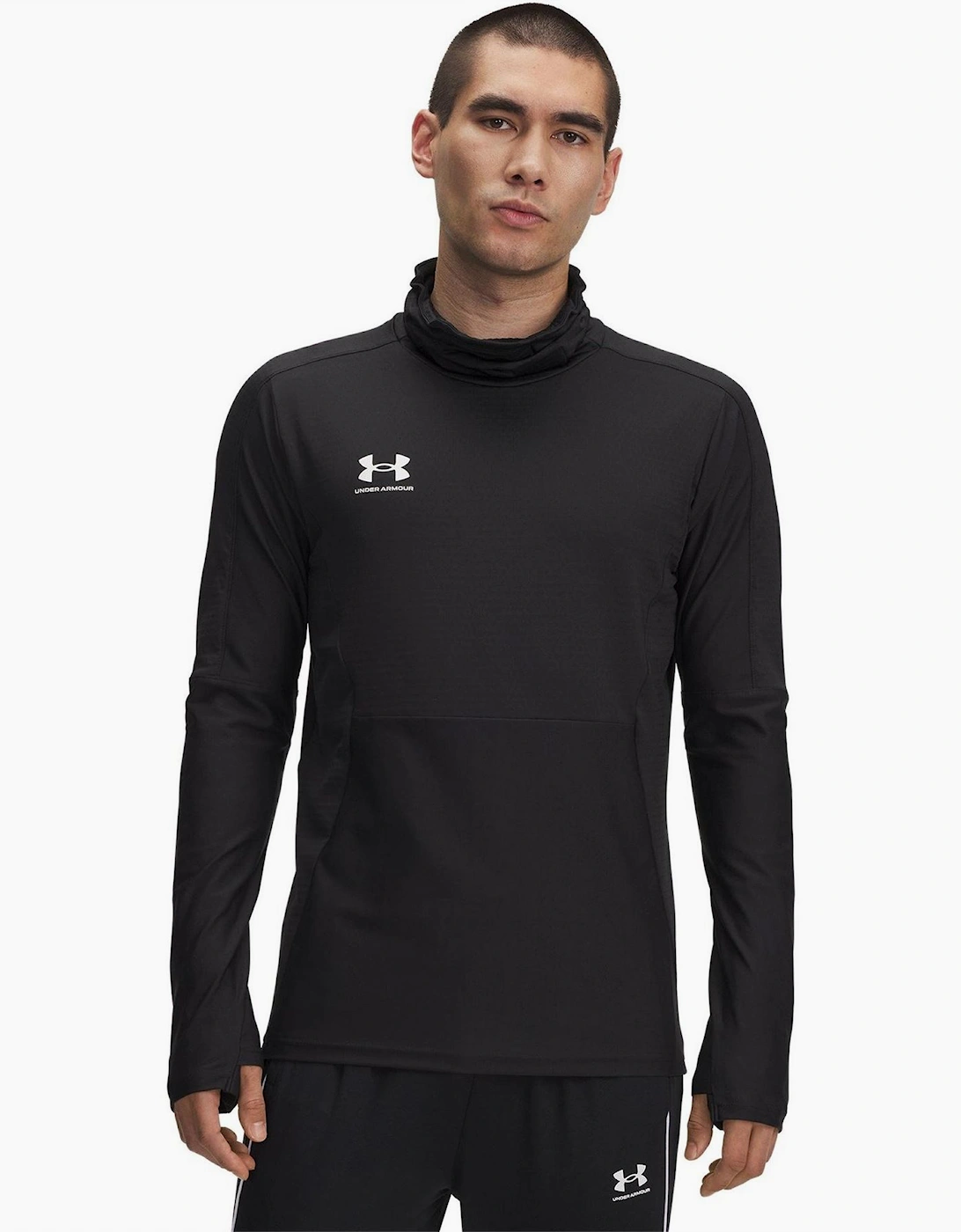 Challenger Pro Slim Fit Funnel Neck Long Sleeve T-Shirt, 4 of 3